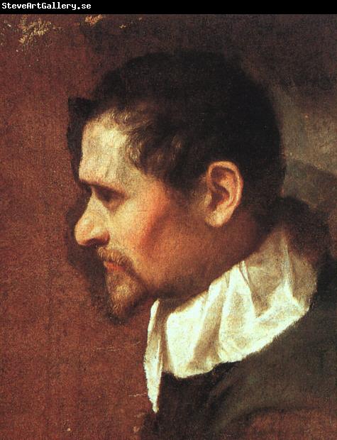 CARRACCI, Annibale Self-Portrait in Profile sdf